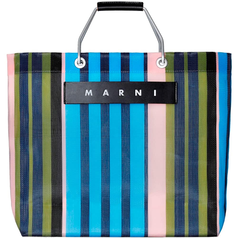 Amazon | [Marni] [マルニ] トートバッグ ストライプ ナイロン (ブルー